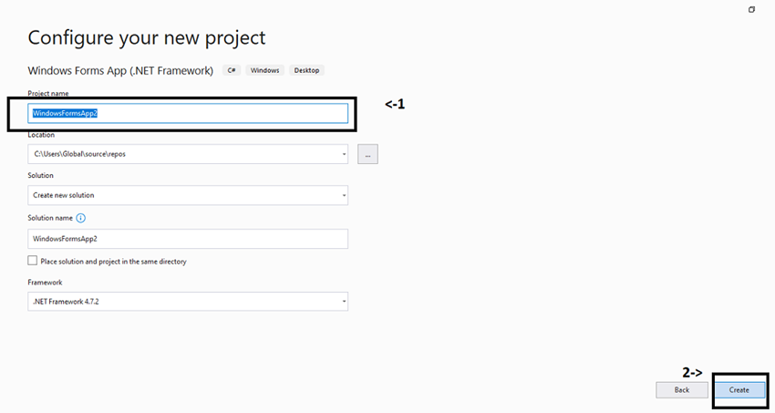 Adding Animated screen using windows forms
